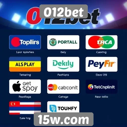 Métodos de pagamento disponíveis no 012bet